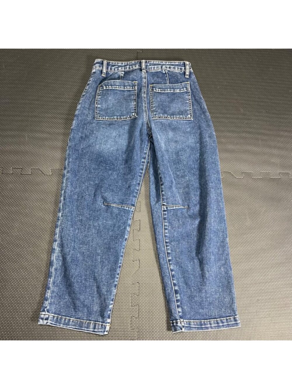 Kut From The Kloth Ashton Barrel Leg Jeans High Rise Medium Wash Womens Size 0P - Picture 2 of 6